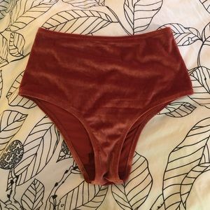 Aerie velvet high waist bikini bottoms